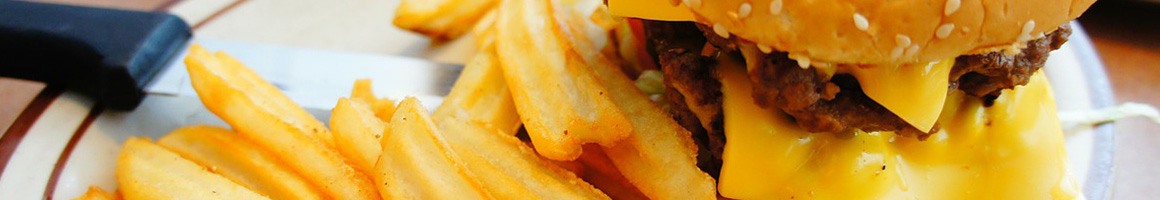 Eating American (Traditional) Burger Fast Food at Coney Dog Cafe restaurant in New Haven, IN.